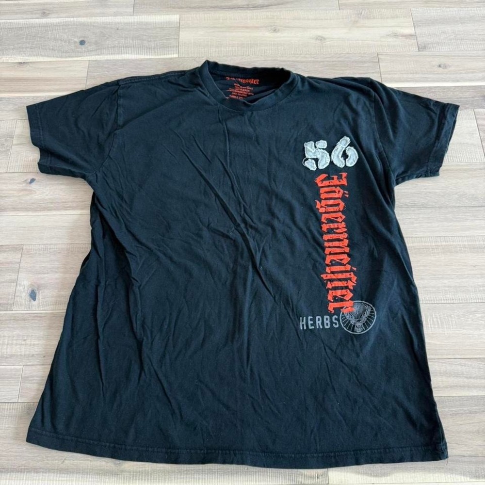 Jagermeister black and orange streetwear shirt Sz XL